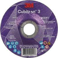 Meule &agrave; tronçonner Cubitron 3, 4-1/2" x 0,045", Arbre de 7/8", Type T27, C&eacute;ramique, 13 300 Tr/min Stor-it Systems