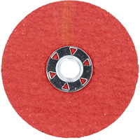 Blaze F980 Speed-Change Fastener Fiber Locking Disc, 4-1/2" Dia., 24 Grit, Ceramic Alumina Stor-it Systems