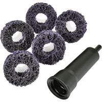 Trousse de disques de nettoyage pour moyeu de frein Pro Brake Hub Roloc Scotch-Brite, Grain Extra grossier, Carbure de silicium Stor-it Systems
