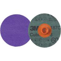 Disque en fibre Roloc Cubitron 3, 4" dia., Grain 60+, C&eacute;ramique Stor-it Systems