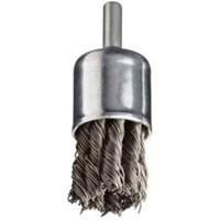 Stem Mounted Knotted Wire Brush, 1" Dia. x 1/4" Arbor NZ783 | Stor-it Systems