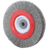 Crimped Bench Wheel, 8" Dia., 0.014" Fill, 1/2"-2 Arbor NZ791 | Stor-it Systems