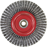 Stringer Bead Knot Wire Brush For Angle Grinders, 6" Dia., 0.02" Fill, 5/8"-11 Arbor, Steel NZ807 | Stor-it Systems