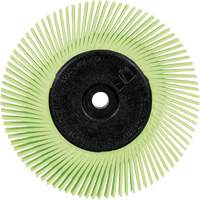 Scotch-Brite Type A Precision Radial Bristle Brush PN-RB with Adapter, Ceramic, 50+ Grit, 6" Dia. Stor-it Systems