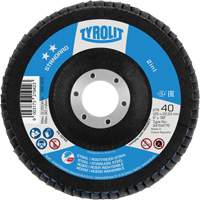 ZA 40 - B425 Standard 2-in-1 Flap Disc, 5" x 7/8", Type 27A, 40 Grit, Zirconia Alumina Stor-it Systems