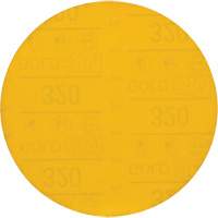 Hookit Gold Abrasive Disc, 6" Dia., 320 Grit, Aluminum Oxide, C-Weight Stor-it Systems
