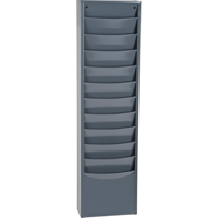 Literature Storage Racks, Stationary, 11 Slots, Steel, 9-3/4" W x 4-1/8" D x 36" H OA161 | Stor-it Systems
