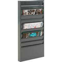 Literature Storage Racks, Stationary, 10 Slots, Steel, 13-1/8" W x 2" D x 26-1/4" H OA163 | Stor-it Systems