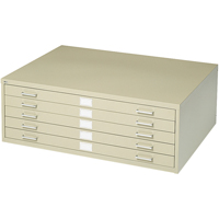 Steel Plan Files, 5 Drawers, 53-3/8" W x 41-3/8" D x 16-1/2" H OA220 | Stor-it Systems