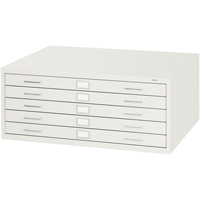 Steel Plan Files-5 Drawer, 5 Drawers, 40-3/8" W x 29-3/8" D x 16-1/2" H OB145 | Stor-it Systems