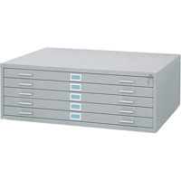 Steel Plan Files, 5 Drawers, 46-3/8" W x 35-3/8" D x 16-1/2" H OB148 | Stor-it Systems