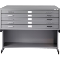 Steel Plan Files, 5 Drawers, 53-3/8" W x 41-3/8" D x 16-1/2" H OB151 | Stor-it Systems