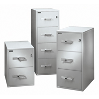 Fire Resistant Filing Cabinets, Steel, 3 Drawers, 19-3/4" W x 31" D x 28" H, Beige OC741 | Stor-it Systems