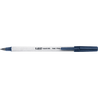 Bic&reg; Round Stic Ball Point Pen, Blue, 1 mm Stor-it Systems