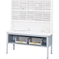 E-z Sort<sup>®</sup> Mailroom Furniture-sorting Tables With Shelf-base Table With Shelf, 60" W x 28" D x 36" H, Laminate OD938 | Stor-it Systems