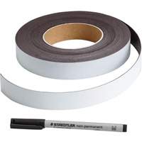 Write-On Magnetic Label, Magnetic, 600" L x 1" W OE611 | Stor-it Systems