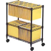 File Carts- 2-tier Rolling File Cart OE806 | Stor-it Systems