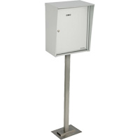 Collecting Boxes, Pedestal -Mounted, 21" x 12-7/8", Aluminum Stor-it Systems