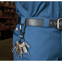 Porte-clés à mousqueton, Métal en alliage de zinc, Câble 4-1/2", Fixation Mousqueton OK369 | Stor-it Systems