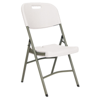 Folding Chairs, Polyethylene, White, 350 lbs. Weight Capacity ON602 | Stor-it Systems