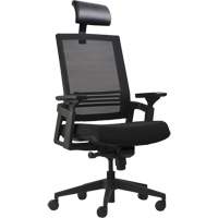 Chaises de bureau A-37 Activ, Mailles, Noir, Capacit&eacute; 275 lb Stor-it Systems