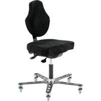Vega™ Multi-Tilt Ergonomic Welding Chair, Fabric, Black/Grey OP281 | Stor-it Systems