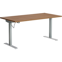 Foli™ Height Adjustable Tables, Stand-Alone Desk, 44-4/5" H x 60" W x 30" D, Cherry OP284 | Stor-it Systems