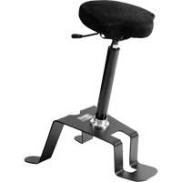 TA200™ Industrial Grade Ergonomic Chair, Sit/Stand, Adjustable, 24" - 34", Vinyl Seat, Black/Grey OP494 | Stor-it Systems