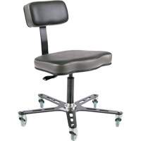 SF160 Welding Grade Ergonomic Chair, Suede, Black, 300 lbs. Capacity OP501 | Stor-it Systems