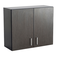 Modular Wall Cabinet, 30" H x 36" W x 15" D, 1 Shelves, Melamine, Asian Night/Black OP745 | Stor-it Systems