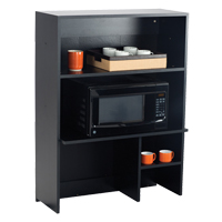 Modular Cabinet, Melamine, 3 Shelves, 48" H x 36" W x 18" D, Asian Night/Black OP757 | Stor-it Systems