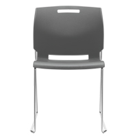 Chair, Plastic, 32-1/2" High, 300 lbs. Capacity, Grey OP935 | Stor-it Systems