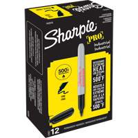 Marqueur permanent Pro, Noir, Pointe Fin Stor-it Systems