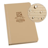 Bound Book, Hard Cover, Tan, 160 Pages, 4-5/8" W x 7-1/4" L Stor-it Systems