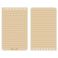 Pocket Top-Spiral Notebook, Soft Cover, Tan, 100 Pages, 3" W x 5" L OQ405 | Stor-it Systems