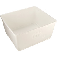 Food Storage Container, Plastic, 108 gal. Capacity, White Stor-it Systems