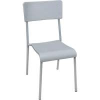 Ventura Stacking Chair, Polypropylene, 36" High, 300 lbs. Capacity, Grey OQ722 | Stor-it Systems