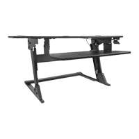 Goya™ Sit-Stand Workstation, Desktop Unit, 20" H x 42" W x 16" D, Black OQ762 | Stor-it Systems