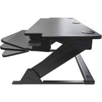 Goya™ Sit-Stand Workstation, Desktop Unit, 20" H x 42" W x 16" D, Black OQ762 | Stor-it Systems
