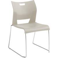 Duet™ Armless Training Chair, Plastic, 33-1/4" High, 350 lbs. Capacity, White OQ779 | Stor-it Systems