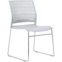 Activ™ Series Stacking Chairs, Polypropylene, 32-3/8" High, 250 lbs. Capacity, Grey OQ955 | Stor-it Systems