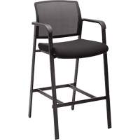 Activ™ Series Barstool Chair, Stationary, Fixed, 58-1/2", Mesh Seat, Black OQ960 | Stor-it Systems
