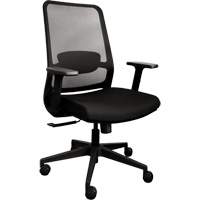 Chaise de bureau ajustable à basculement synchronisé série Activ<sup>MC</sup>, Tissu/Mailles, Noir, Capacité 250 lb OQ964 | Stor-it Systems