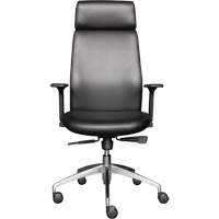 Activ™ Series High Back Executive Chair, Polyurethane/Vinyl, Black, 250 lbs. Capacity OQ971 | Stor-it Systems