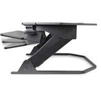 Goya Sit-Stand Corner Work Station, Desktop Unit, 20" H x 42" W x 37-4/5" D, Black Stor-it Systems