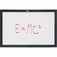Black MDF Frame Whiteboard, Dry-Erase/Magnetic, 36" W x 24" H OR131 | Stor-it Systems