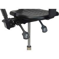 Tabouret ergonomique robuste avec accoudoirs r&eacute;glables, Stationnaire, Ajustable Hauteur, Capacit&eacute; 250 lb Stor-it Systems