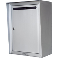 Collection Box, Wall -Mounted, 16-3/16" x 6-3/8", Aluminum OR349 | Stor-it Systems