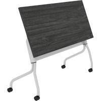 Newland Flip-Top Training Table, 24" L x 60" W x 29-1/2" H, Dark Brown OR438 | Stor-it Systems
