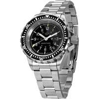 Grey Maple Large Diver's Automatic Watch with Stainless Steel Bracelet, Digital, Battery Operated, 41 mm, Silver Stor-it Systems